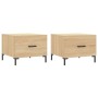 Couchtische, 2 Stück, Holzwerkstoff, Sonoma-Eiche, 50 x 50 x 40 cm von vidaXL, Couchtisch - Ref: Foro24-829403, Preis: 64,80 ...