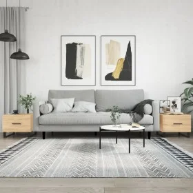 Couchtische, 2 Stück, Holzwerkstoff, Sonoma-Eiche, 50 x 50 x 40 cm von vidaXL, Couchtisch - Ref: Foro24-829451, Preis: 73,56 ...