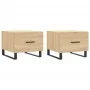 Couchtische, 2 Stück, Holzwerkstoff, Sonoma-Eiche, 50 x 50 x 40 cm von vidaXL, Couchtisch - Ref: Foro24-829451, Preis: 73,56 ...