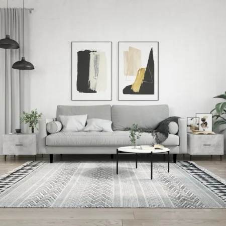 Center table 2 units engineered wood gray concrete 50x50x40cm by vidaXL, Coffee table - Ref: Foro24-829437, Price: 71,18 €, D...
