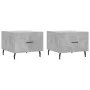 Center table 2 units engineered wood gray concrete 50x50x40cm by vidaXL, Coffee table - Ref: Foro24-829437, Price: 71,18 €, D...