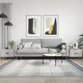 Coffee table 2 pcs concrete gray engineered wood 50x50x40cm by vidaXL, Coffee table - Ref: Foro24-829405, Price: 64,20 €, Dis...