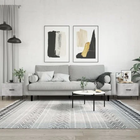 Coffee table 2 pcs concrete gray engineered wood 50x50x40cm by vidaXL, Coffee table - Ref: Foro24-829405, Price: 64,20 €, Dis...