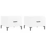 Coffee table 2 pcs glossy white engineered wood 50x50x40cm by vidaXL, Coffee table - Ref: Foro24-829401, Price: 71,10 €, Disc...