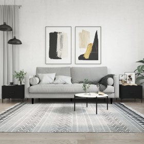 Mesas de centro 2 uds madera de ingeniería negro 50x50x40 cm de vidaXL, Mesas de centro - Ref: Foro24-829399, Precio: 65,57 €...