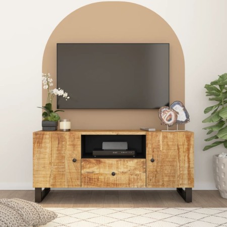 Mueble de TV madera mango y madera contrachapada 105x33,5x46 cm en Muebles TV | Comprar online en Foro24
