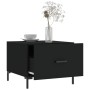 Center tables 2 units engineered wood black 50x50x40 cm by vidaXL, Coffee table - Ref: Foro24-829399, Price: 65,57 €, Discoun...