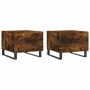 Coffee table 2 pcs engineered wood smoked oak 50x50x40cm by vidaXL, Coffee table - Ref: Foro24-829455, Price: 74,22 €, Discou...