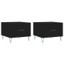 Coffee tables 2 pcs black engineered wood 50x50x40 cm by vidaXL, Coffee table - Ref: Foro24-829383, Price: 65,55 €, Discount: %