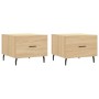 Couchtische 2 Stk. Holzwerkstoff Sonoma Eiche 50x50x40cm von vidaXL, Couchtisch - Ref: Foro24-829435, Preis: 71,79 €, Rabatt: %