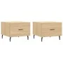 Couchtische 2 Stk. Holzwerkstoff Sonoma Eiche 50x50x40cm von vidaXL, Couchtisch - Ref: Foro24-829435, Preis: 71,17 €, Rabatt: %