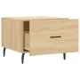 Mesas de centro 2 uds madera ingeniería roble Sonoma 50x50x40cm de vidaXL, Mesas de centro - Ref: Foro24-829435, Precio: 71,1...