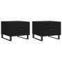 Coffee tables 2 pcs black engineered wood 50x50x40 cm by vidaXL, Coffee table - Ref: Foro24-829447, Price: 74,43 €, Discount: %