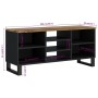 Mueble de TV madera mango y madera contrachapada 100x33x46 cm en Muebles TV | Comprar online en Foro24