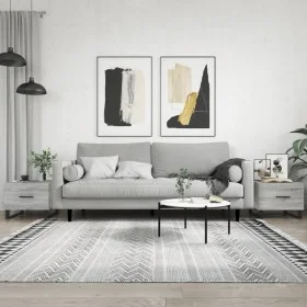 Coffee tables 2 units Sonoma gray engineered wood 50x50x40 cm by vidaXL, Coffee table - Ref: Foro24-829457, Price: 76,12 €, D...