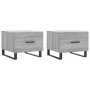 Coffee tables 2 units Sonoma gray engineered wood 50x50x40 cm by vidaXL, Coffee table - Ref: Foro24-829457, Price: 76,12 €, D...