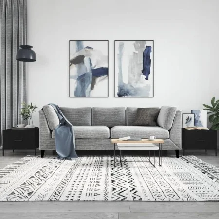 Coffee tables 2 pcs black engineered wood 50x50x40 cm by vidaXL, Coffee table - Ref: Foro24-829415, Price: 75,09 €, Discount: %