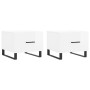 Couchtisch 2 Stk. Ingenieurholz weiß glänzend 50x50x40cm von vidaXL, Couchtisch - Ref: Foro24-829449, Preis: 81,92 €, Rabatt: %