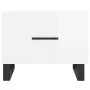 Center table 2 units engineered wood glossy white 50x50x40cm by vidaXL, Coffee table - Ref: Foro24-829449, Price: 81,19 €, Di...