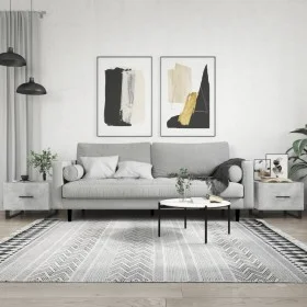 Coffee table 2 pcs concrete gray engineered wood 50x50x40cm by vidaXL, Coffee table - Ref: Foro24-829453, Price: 73,56 €, Dis...