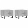 Couchtisch 2 Stück betongraues Holzwerkstoff 50x50x40cm von vidaXL, Couchtisch - Ref: Foro24-829453, Preis: 74,22 €, Rabatt: %