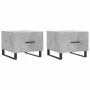 Mesa de centro 2 uds madera ingeniería gris hormigón 50x50x40cm de vidaXL, Mesas de centro - Ref: Foro24-829453, Precio: 73,5...