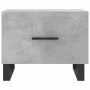 Mesa de centro 2 uds madera ingeniería gris hormigón 50x50x40cm de vidaXL, Mesas de centro - Ref: Foro24-829453, Precio: 73,5...