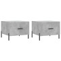 Couchtisch 2 Stk. Holzwerkstoff grauer Beton 50x50x40cm von vidaXL, Couchtisch - Ref: Foro24-829421, Preis: 74,87 €, Rabatt: %