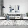 Couchtisch, 2 Stück, glänzend weißes Holzwerkstoff, 50 x 50 x 40 cm von vidaXL, Couchtisch - Ref: Foro24-829385, Preis: 70,25...