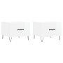 Coffee table 2 pcs glossy white engineered wood 50x50x40cm by vidaXL, Coffee table - Ref: Foro24-829385, Price: 70,86 €, Disc...