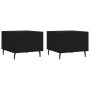 Mesas de centro 2 uds madera de ingeniería negro 50x50x40 cm de vidaXL, Mesas de centro - Ref: Foro24-829431, Precio: 76,45 €...