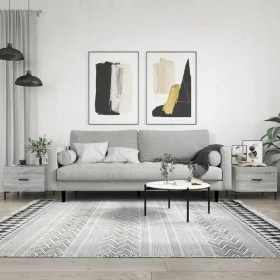 2 gray Sonoma 50x50x40 cm engineered wood coffee tables by vidaXL, Coffee table - Ref: Foro24-829409, Price: 66,50 €, Discoun...