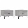 2 Stk. Couchtische aus Ingenieurholz Sonoma grau 50x50x40 cm von vidaXL, Couchtisch - Ref: Foro24-829409, Preis: 67,11 €, Rab...