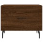 Mesas de centro 2 uds madera ingeniería marrón roble 50x50x40cm de vidaXL, Mesas de centro - Ref: Foro24-829443, Precio: 74,1...