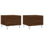 Couchtische, 2 Stück, Eichenbraun, Holzwerkstoff, 50 x 50 x 40 cm von vidaXL, Couchtisch - Ref: Foro24-829395, Preis: 64,25 €...