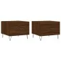 Mesas de centro 2 uds madera ingeniería marrón roble 50x50x40cm de vidaXL, Mesas de centro - Ref: Foro24-829395, Precio: 64,2...
