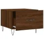 Mesas de centro 2 uds madera ingeniería marrón roble 50x50x40cm de vidaXL, Mesas de centro - Ref: Foro24-829395, Precio: 64,2...