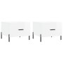 Coffee table 2 pcs glossy white engineered wood 50x50x40cm by vidaXL, Coffee table - Ref: Foro24-829417, Price: 82,43 €, Disc...
