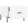 Couchtisch, 2 Stück, glänzend weißes Holzwerkstoff, 50 x 50 x 40 cm von vidaXL, Couchtisch - Ref: Foro24-829417, Preis: 82,43...