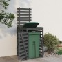 Gray pine wood garbage can shed 84x90x128.5 cm by vidaXL, Waste container supports - Ref: Foro24-825102, Price: 167,67 €, Dis...