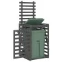 Gray pine wood garbage can shed 84x90x128.5 cm by vidaXL, Waste container supports - Ref: Foro24-825102, Price: 165,69 €, Dis...