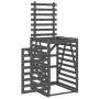 Gray pine wood garbage can shed 84x90x128.5 cm by vidaXL, Waste container supports - Ref: Foro24-825102, Price: 165,69 €, Dis...