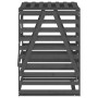 Gray pine wood garbage can shed 84x90x128.5 cm by vidaXL, Waste container supports - Ref: Foro24-825102, Price: 167,67 €, Dis...