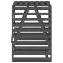 Gray pine wood garbage can shed 84x90x128.5 cm by vidaXL, Waste container supports - Ref: Foro24-825102, Price: 165,69 €, Dis...
