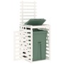 Garbage bin shed white pine wood 84x90x128.5cm by vidaXL, Waste container supports - Ref: Foro24-825101, Price: 181,96 €, Dis...