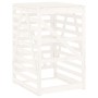 Garbage bin shed white pine wood 84x90x128.5cm by vidaXL, Waste container supports - Ref: Foro24-825101, Price: 181,96 €, Dis...