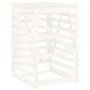 Garbage bin shed white pine wood 84x90x128.5cm by vidaXL, Waste container supports - Ref: Foro24-825101, Price: 179,64 €, Dis...