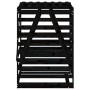 Black pine wood trash can shed 84x90x128.5 cm by vidaXL, Waste container supports - Ref: Foro24-825104, Price: 134,00 €, Disc...