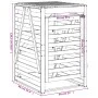 Mülleimer aus Douglasienholz 84x90x128,5cm von vidaXL, Halterungen für Abfallbehälter - Ref: Foro24-825105, Preis: 117,72 €, ...