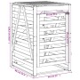 Mülleimer aus Douglasienholz 84x90x128,5cm von vidaXL, Halterungen für Abfallbehälter - Ref: Foro24-825105, Preis: 118,81 €, ...